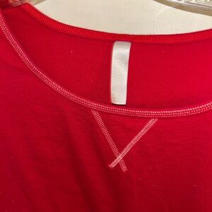 Cacique Red Crew Neck sleep shirt